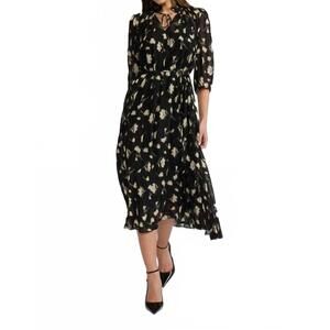 NEW LUCY PARIS dena floral dress in black